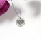 Ocelový náhrdelník ve tvaru srdce s motivem stromu života
